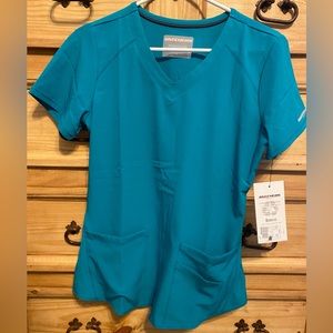 Small Skechers Teal Scrub Top